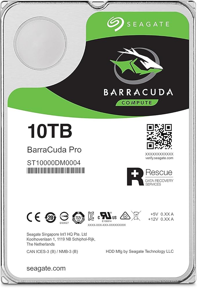 Seagate BarraCuda 10TB Internal Hard Drive